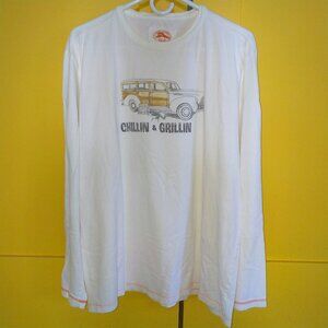 Tommy Bahama Men's 100% Pima Cotton Long Sleeve Tee Large